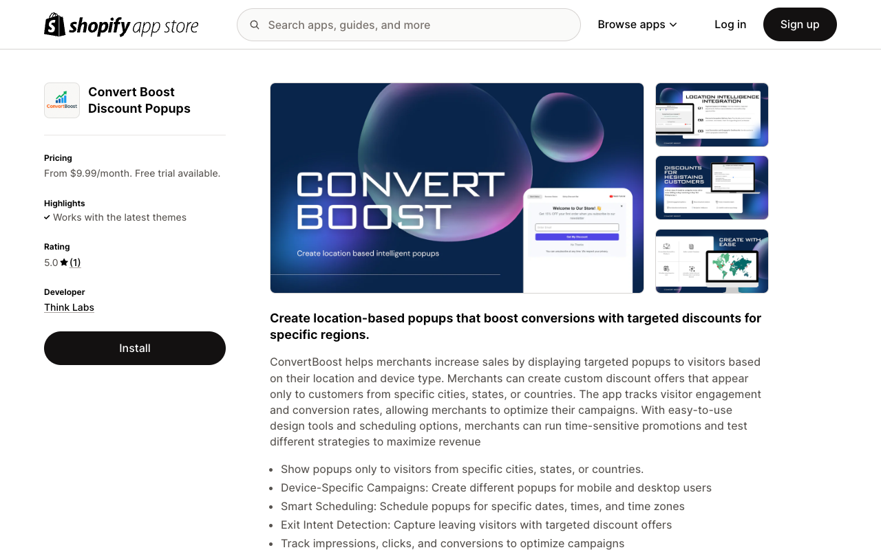 Convert Boost - Convert hesitant shoppers into instant buyers with targeted popups conversion popups AI