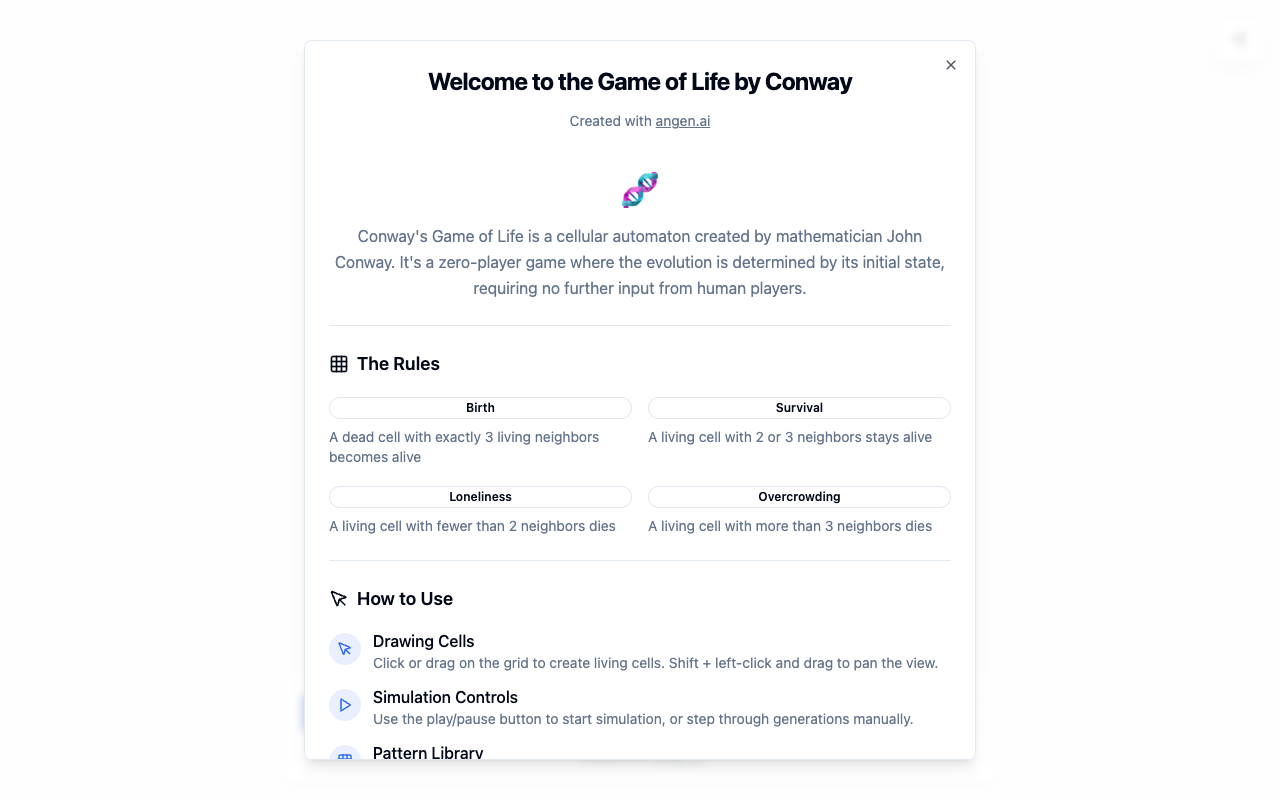 生命游戏模拟器:探索细胞自动机的无限魅力,创造你的奇幻图案!