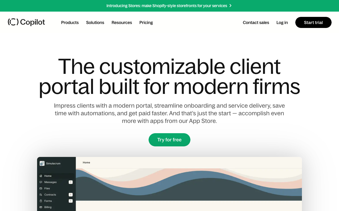 Copilot - Modernize your business with a streamlined client portal client-portal business automation