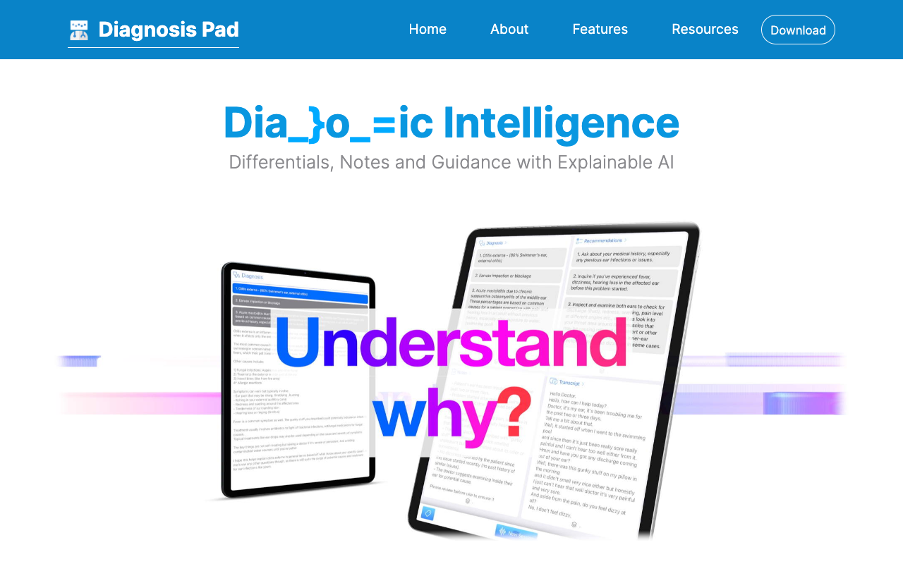 革新临床咨询：Diagnosis Pad，您的隐私优先AI医疗助手