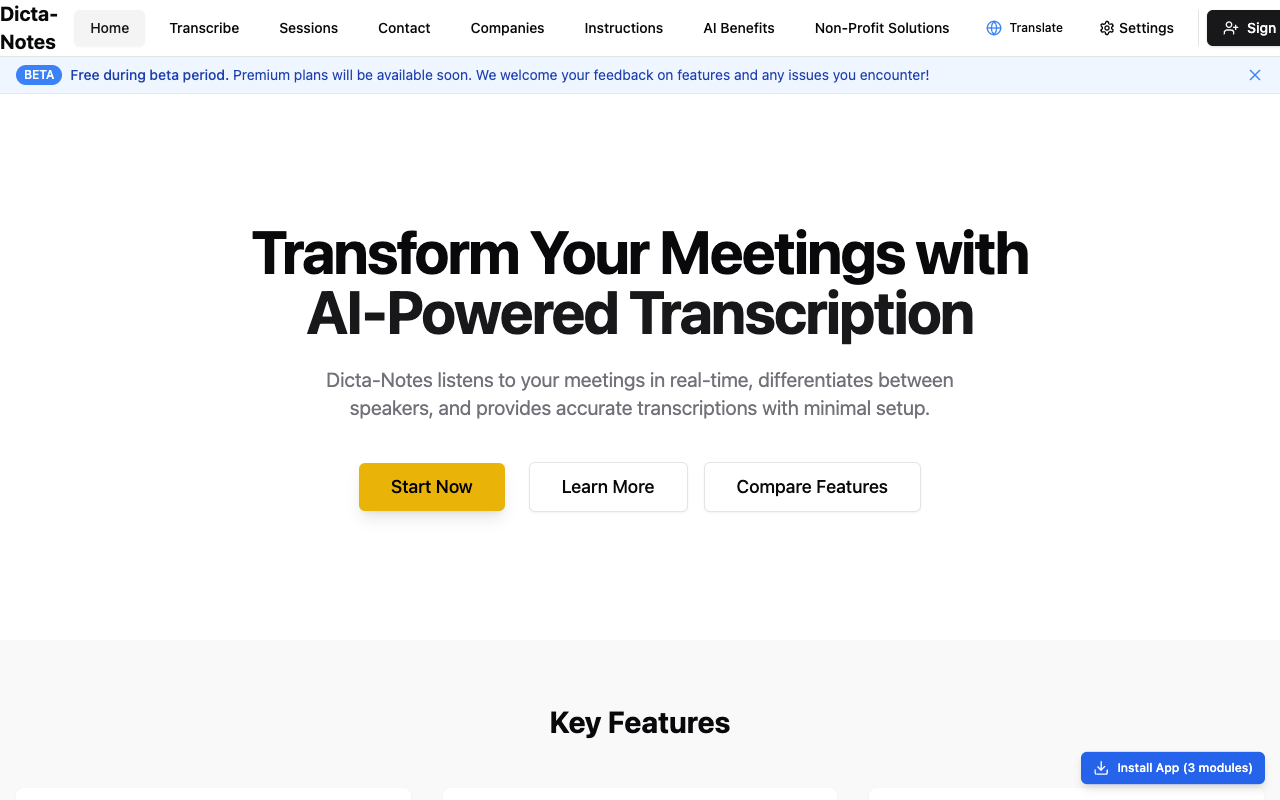 Dicta-Notes - AI transcription tool that identifies speakers and transcribes conversations transcription AI speaker-identification