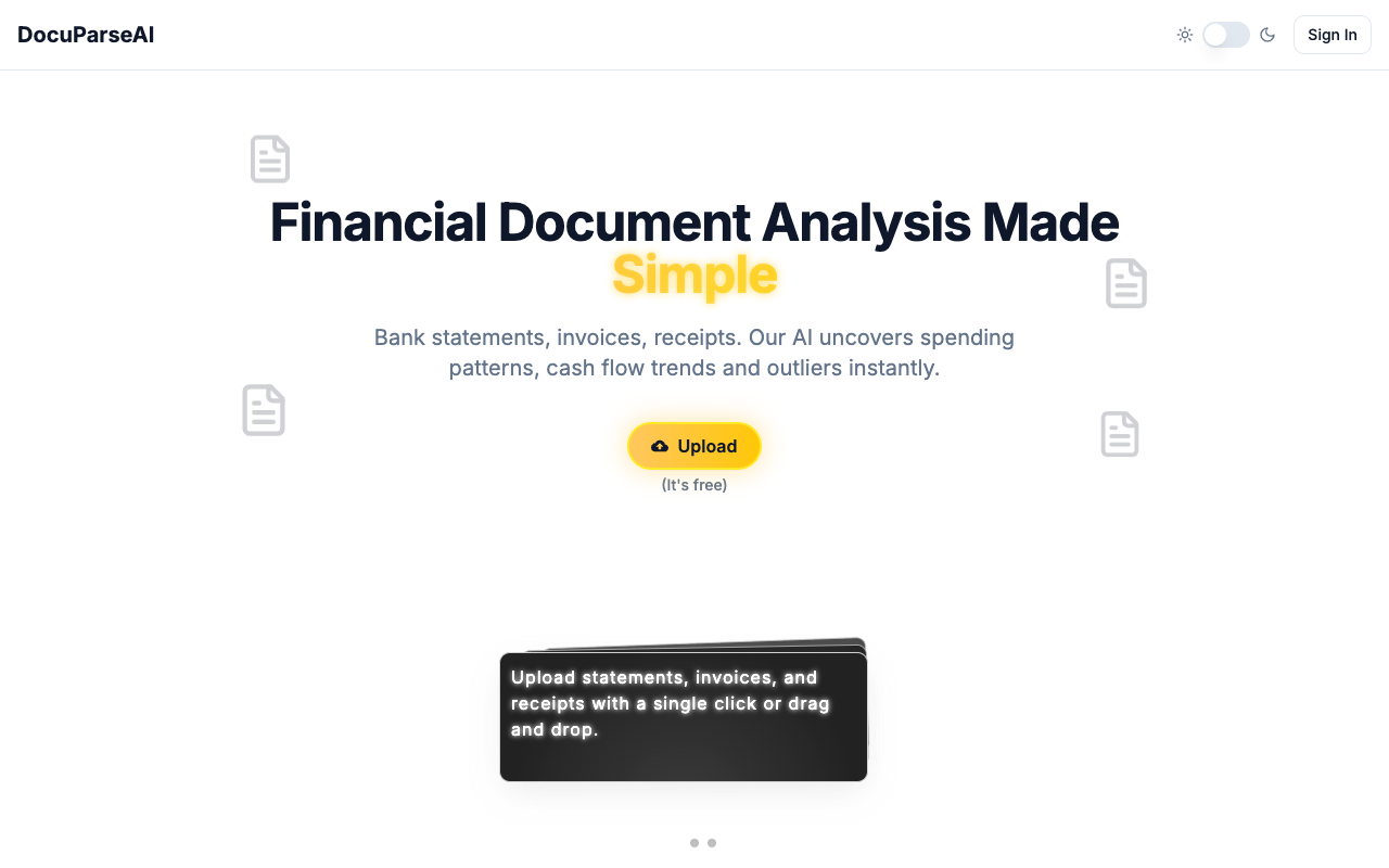 AI革新财务分析!DocuParseAI一键解析银行流水、发票收据,省时又精准