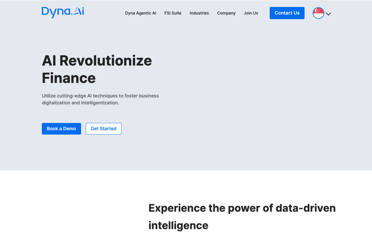 Dyna.Ai - Revolutionizing Finance with AI Solutions AI Finance
