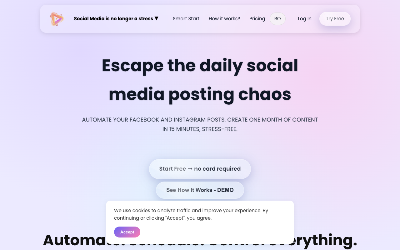 Engage Hive - A tool to easily schedule social media posts on Facebook and Instagram social-media automation digital-marketing