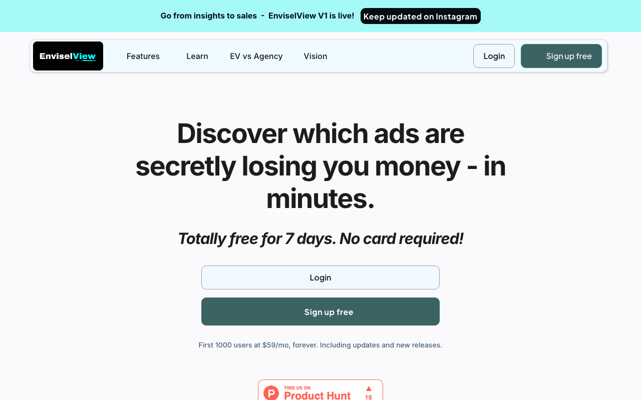EnviselView - Your AI-powered dashboard for smarter Shopify sales tracking Shopify AI analytics