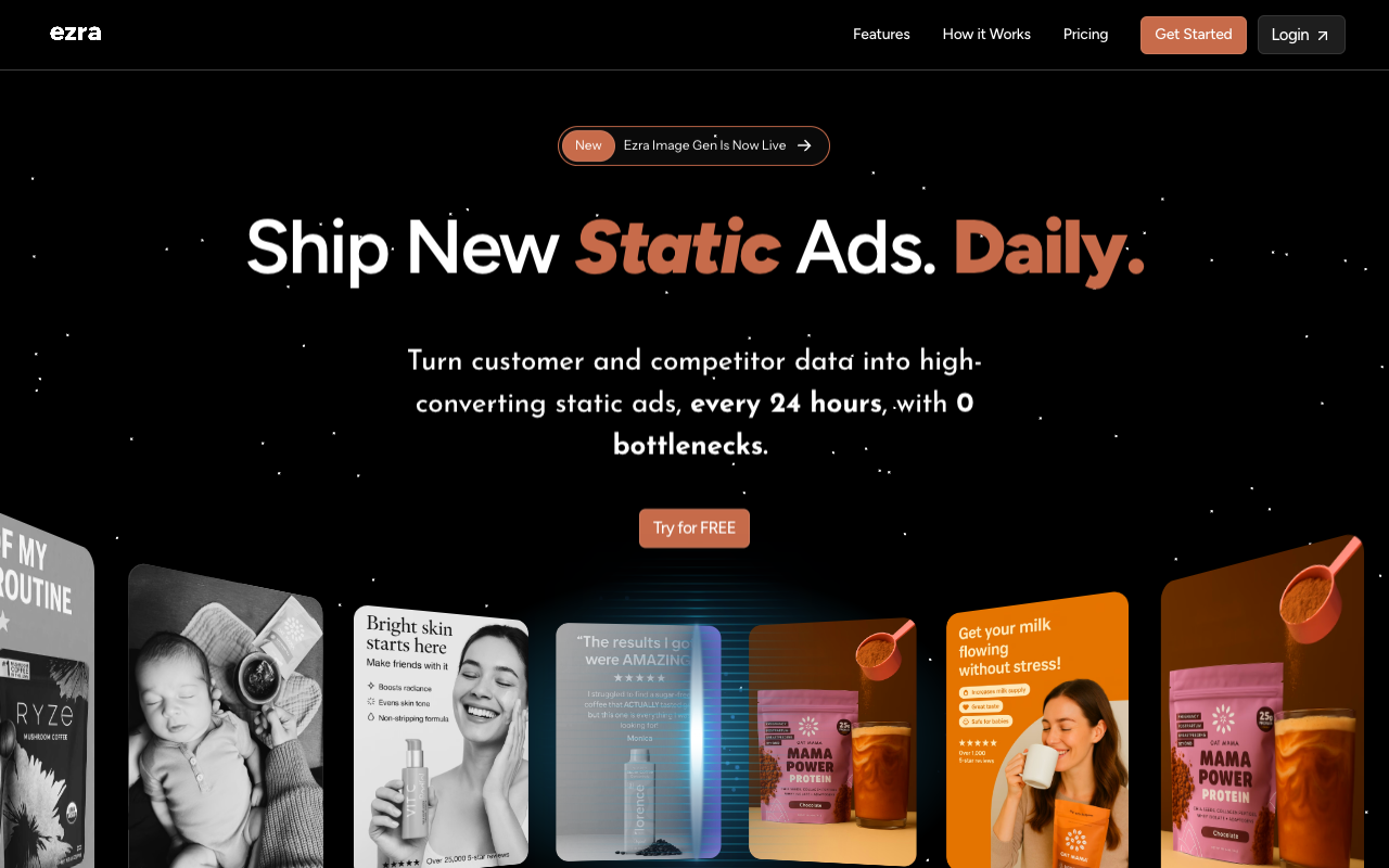 AI赋能电商广告革命：Ezra Ads如何用数据驱动创意，让广告效果飙升？