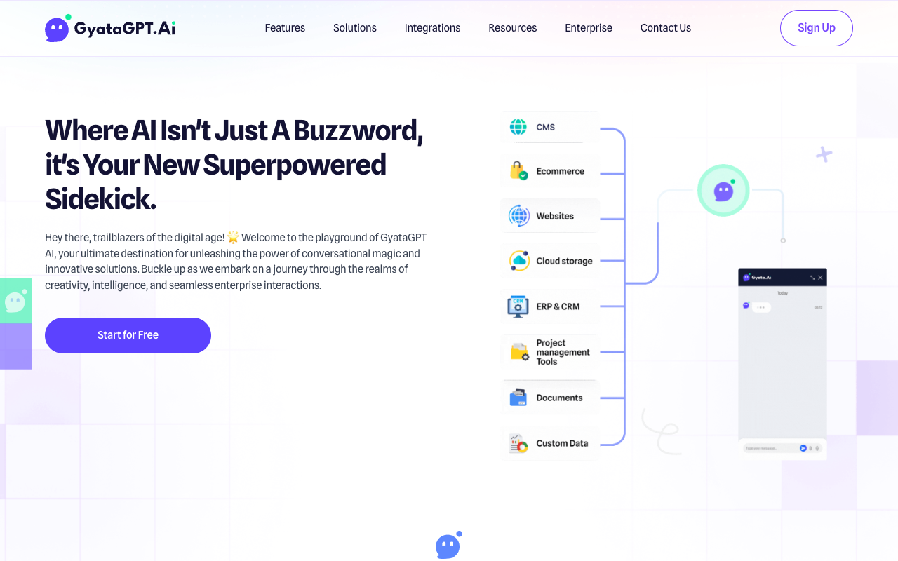 GyataGPT - Empower Your Business with Custom AI Applications AI Chatbots