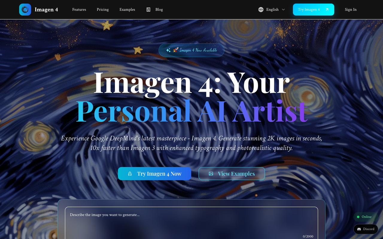 Imagen4 - Generate stunning AI images in seconds with affordable pricing AI image-generation affordable