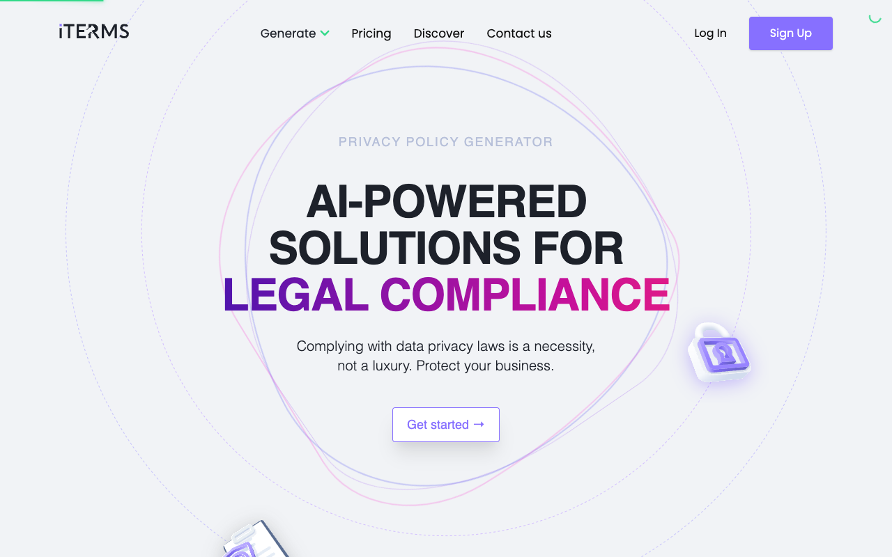 一键生成GDPR/CCPA合规政策！iTerms助中小企业轻松化解数据隐私合规难题