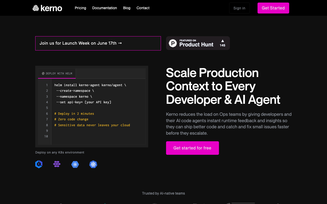 Kerno - A Runtime Intelligence Engine for Developers and AI Code Agents runtime-intelligence AI developer-tools