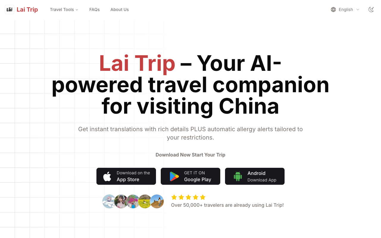 Lai Trip - Your AI-powered travel companion for visiting China travel AI translation