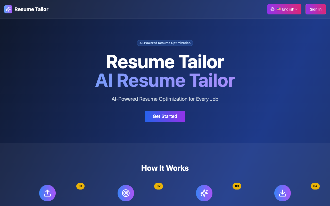 Magic Resume Tailor - An AI resume optimizer that lands you interviews resume AI optimization