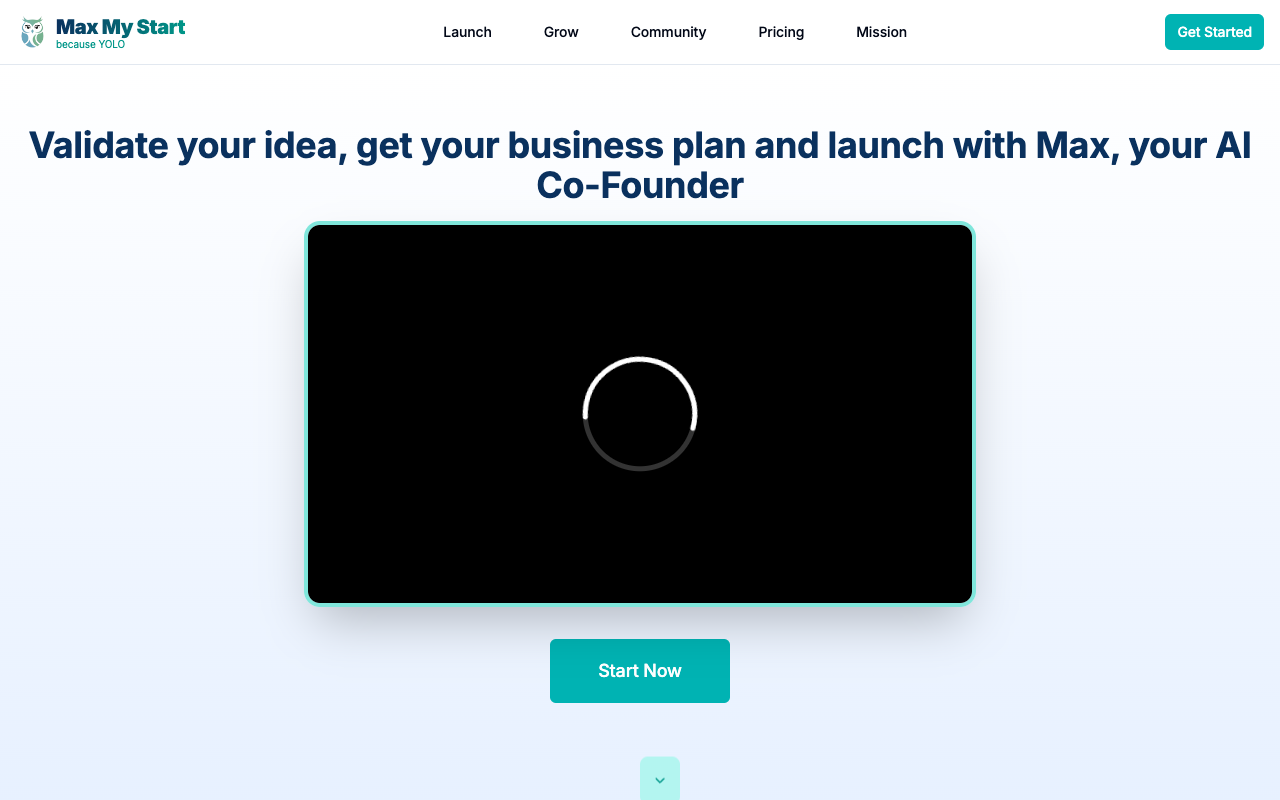 Max My Start - An AI-enabled platform for launching and growing your business business startup entrepreneurship