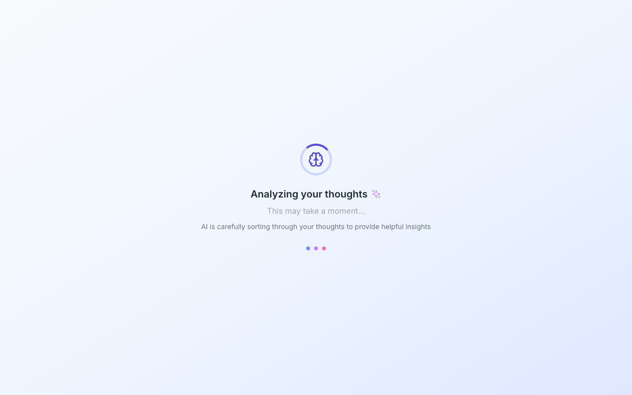 Mindly - An AI tool that helps overthinkers find calm and clarity mental-health AI clarity