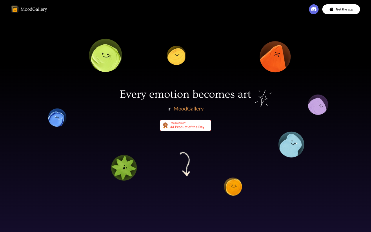 MoodGallery - Turn your emotions into personalized AI artwork emotions AI art