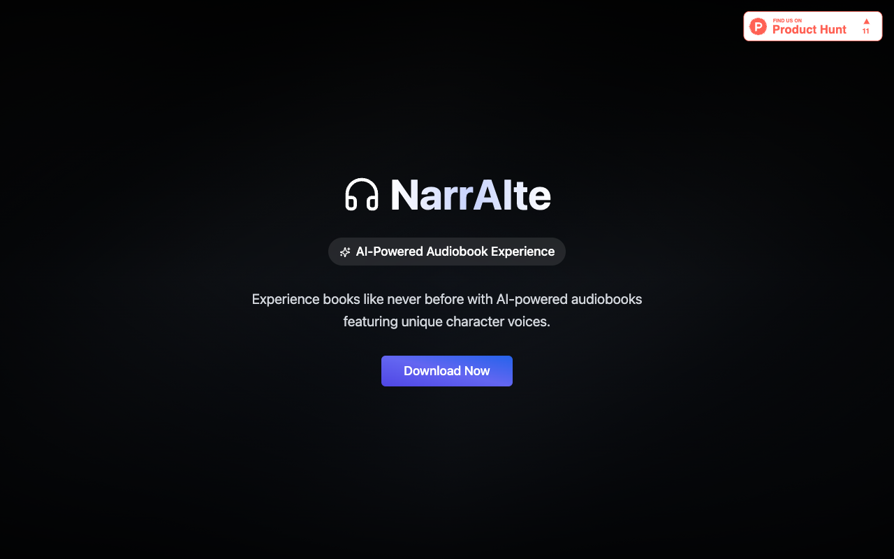 AI朗读革命:NarrAIte一键将电子书变有声剧,角色专属语音颠覆阅读体验