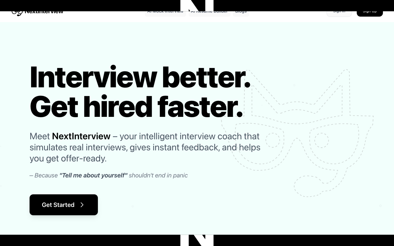 NextInterview - Ace interviews and land jobs faster with AI and smart resumes AI job-seeking resume-building