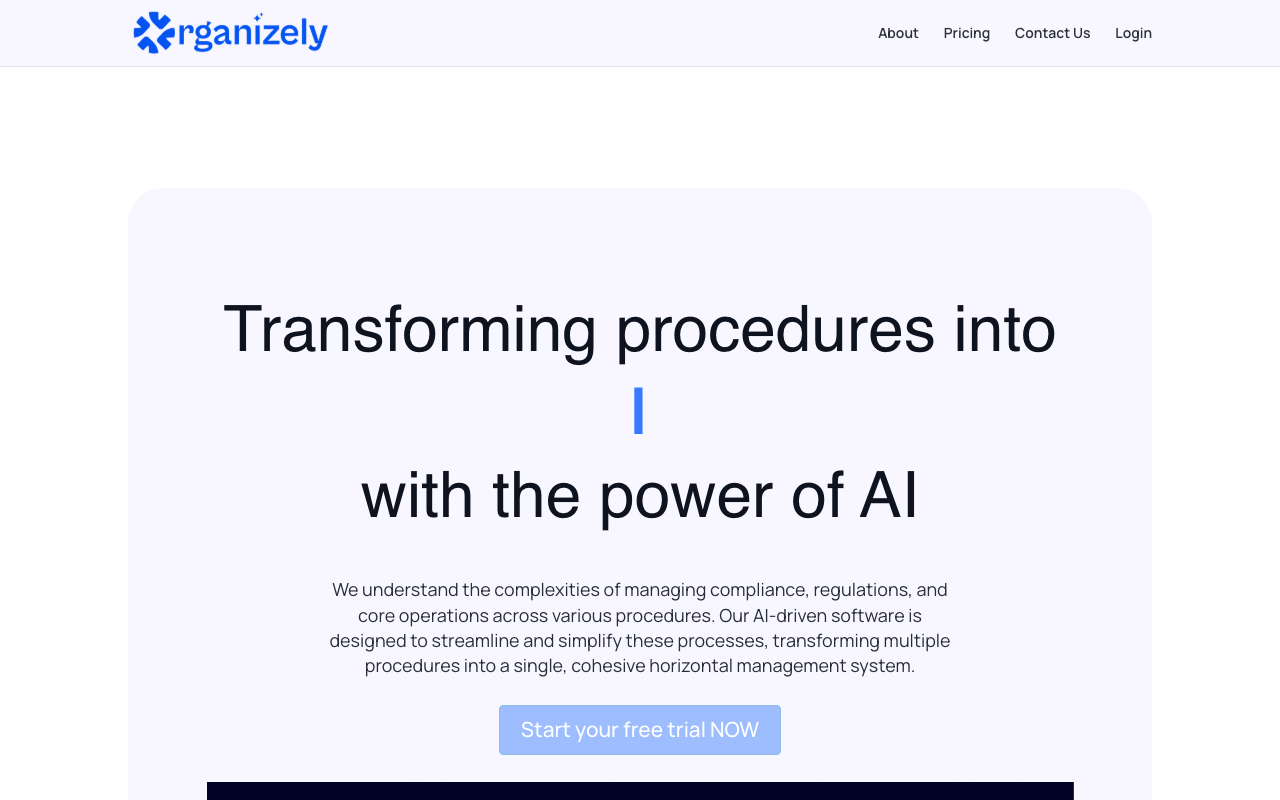 Organizely - Simplify Workflows with AI-Powered Visual Tools AI Workflow