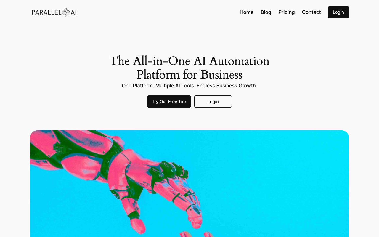 Parallel AI White Label - An all-in-one AI platform for businesses with white-label solutions AI business white-label