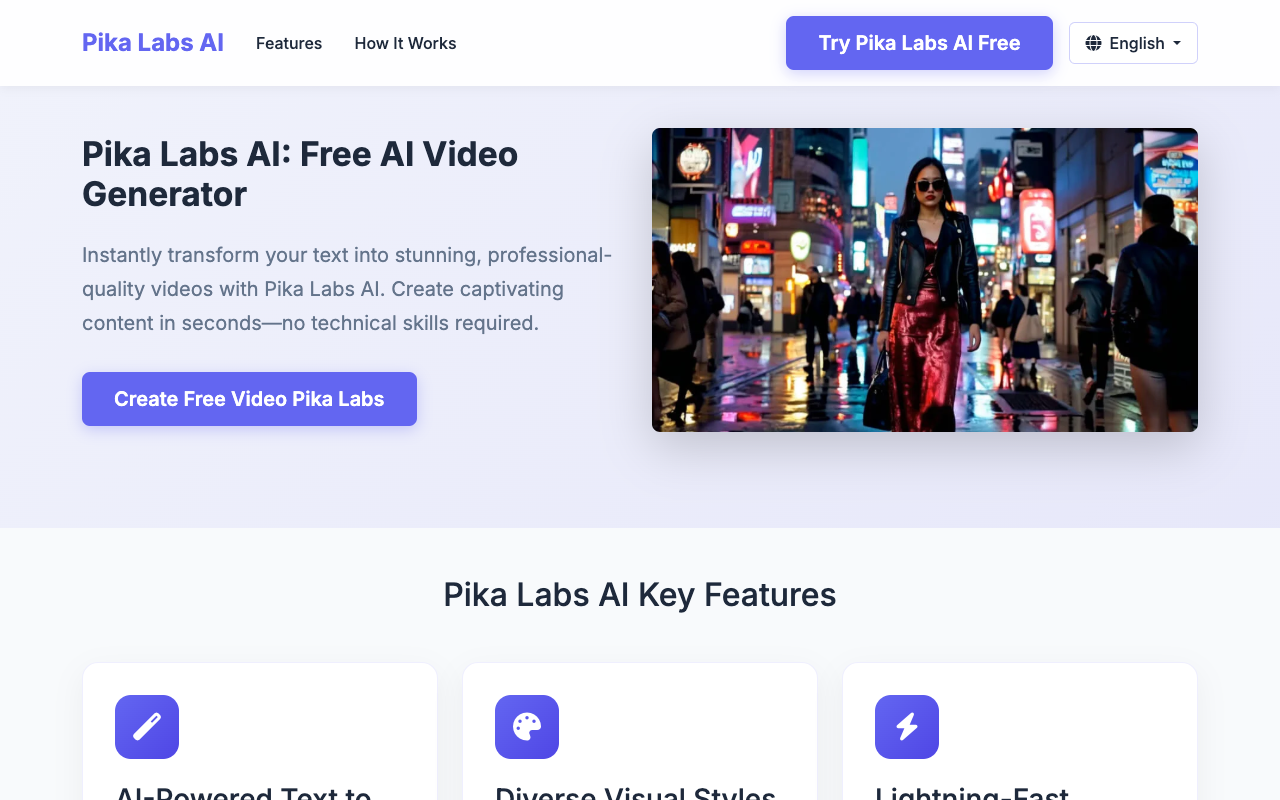 Pika Labs AI - A Free AI Video Generator that Transforms Text into Stunning Videos AI video-generator free-tools