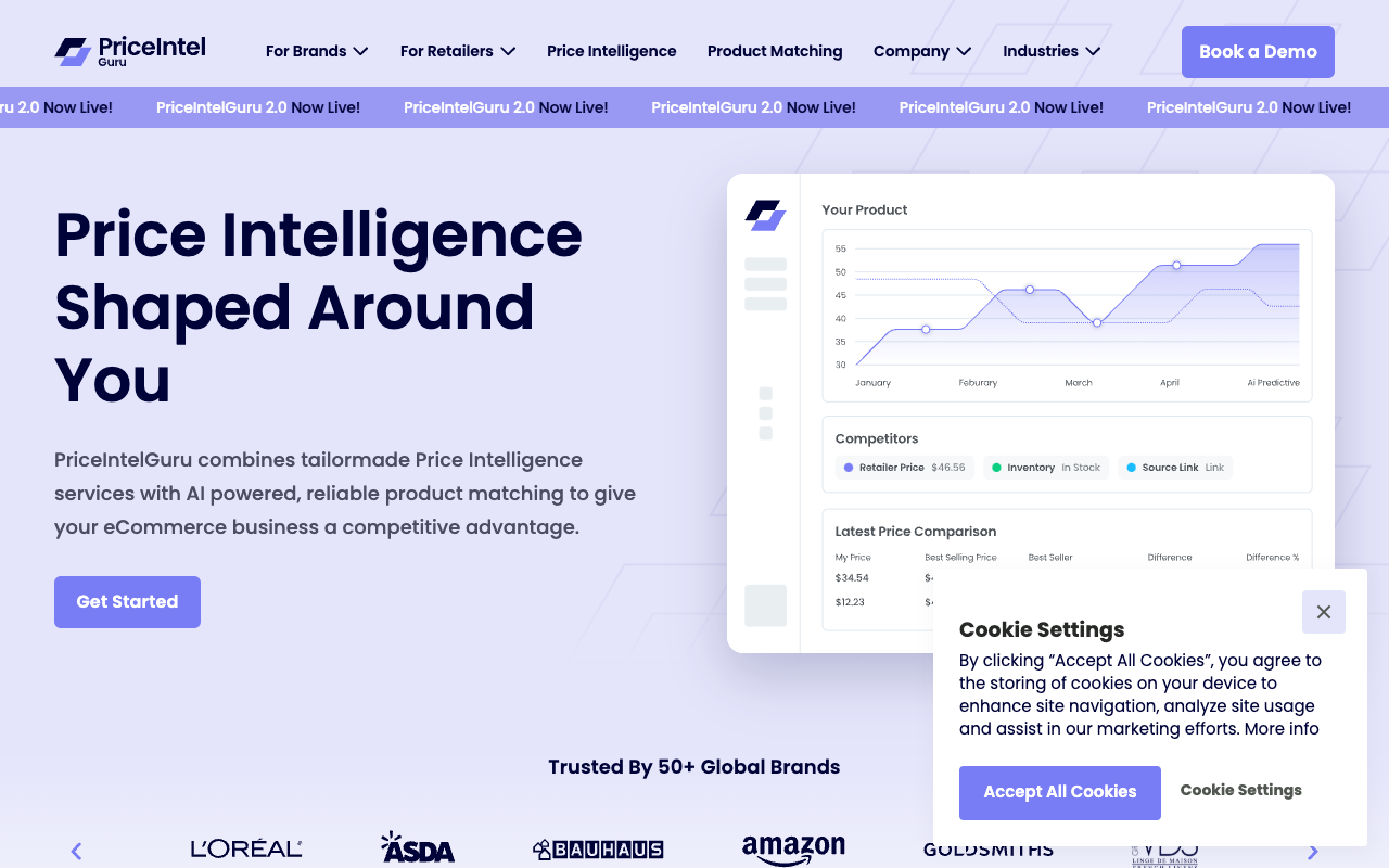 PriceIntelGuru - AI-Enhanced Competitive Pricing for Smart eCommerce price-intelligence AI eCommerce