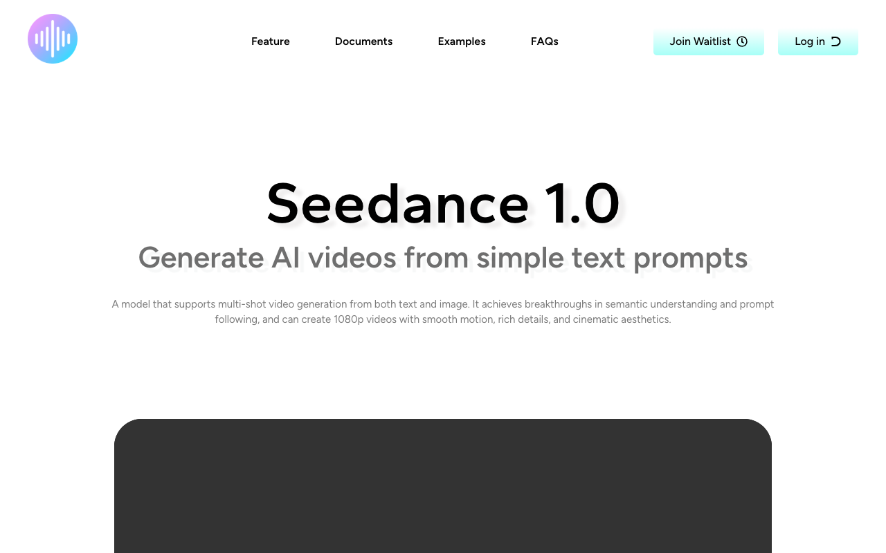 Seedance 1.0 - A Generative AI Model for Creating Smooth, Multi-Shot Videos AI video-generation creative-tools