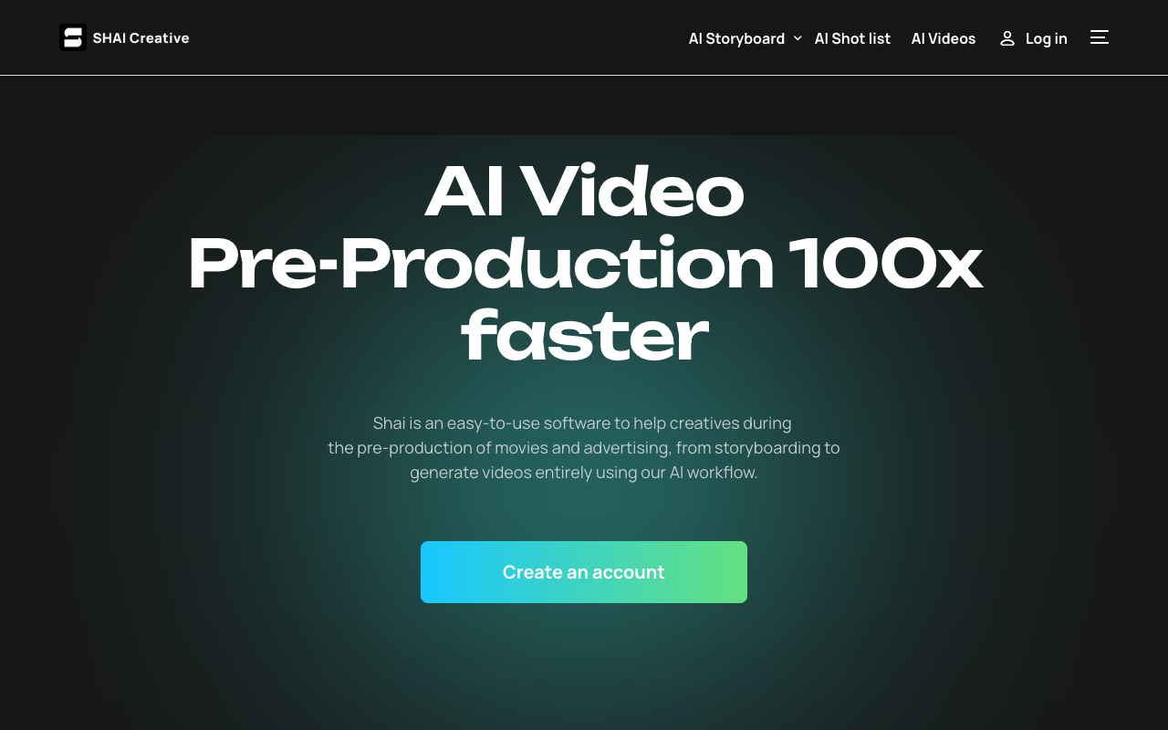 AI颠覆影视创作!Shai平台:秒级脚本转分镜,智能预制作革命