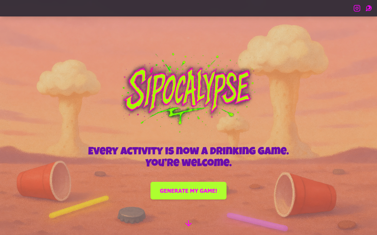 Sipocalypse Fun - Turn any activity into a hilarious drinking game drinking-game fun entertainment