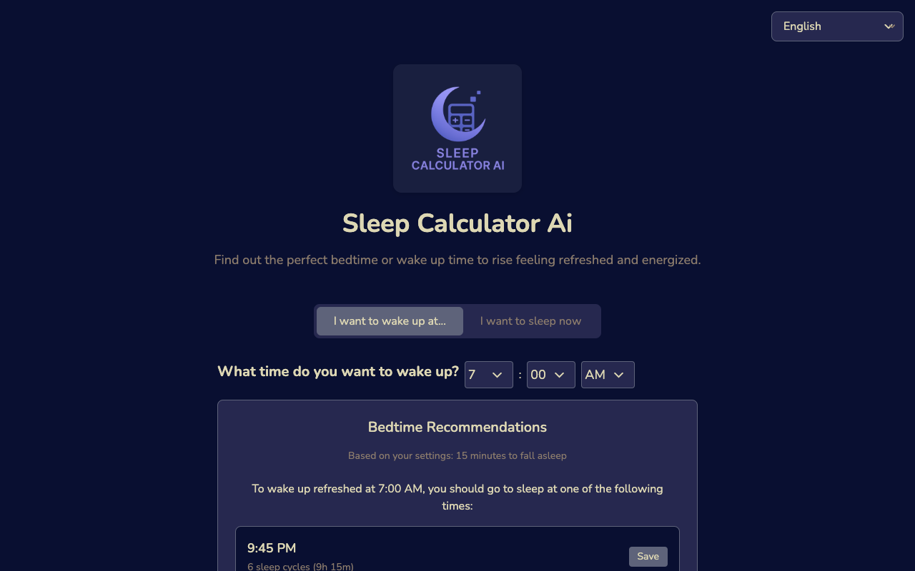 告别疲惫！AI睡眠计算器：精准规划睡眠周期，让你每天精神焕发