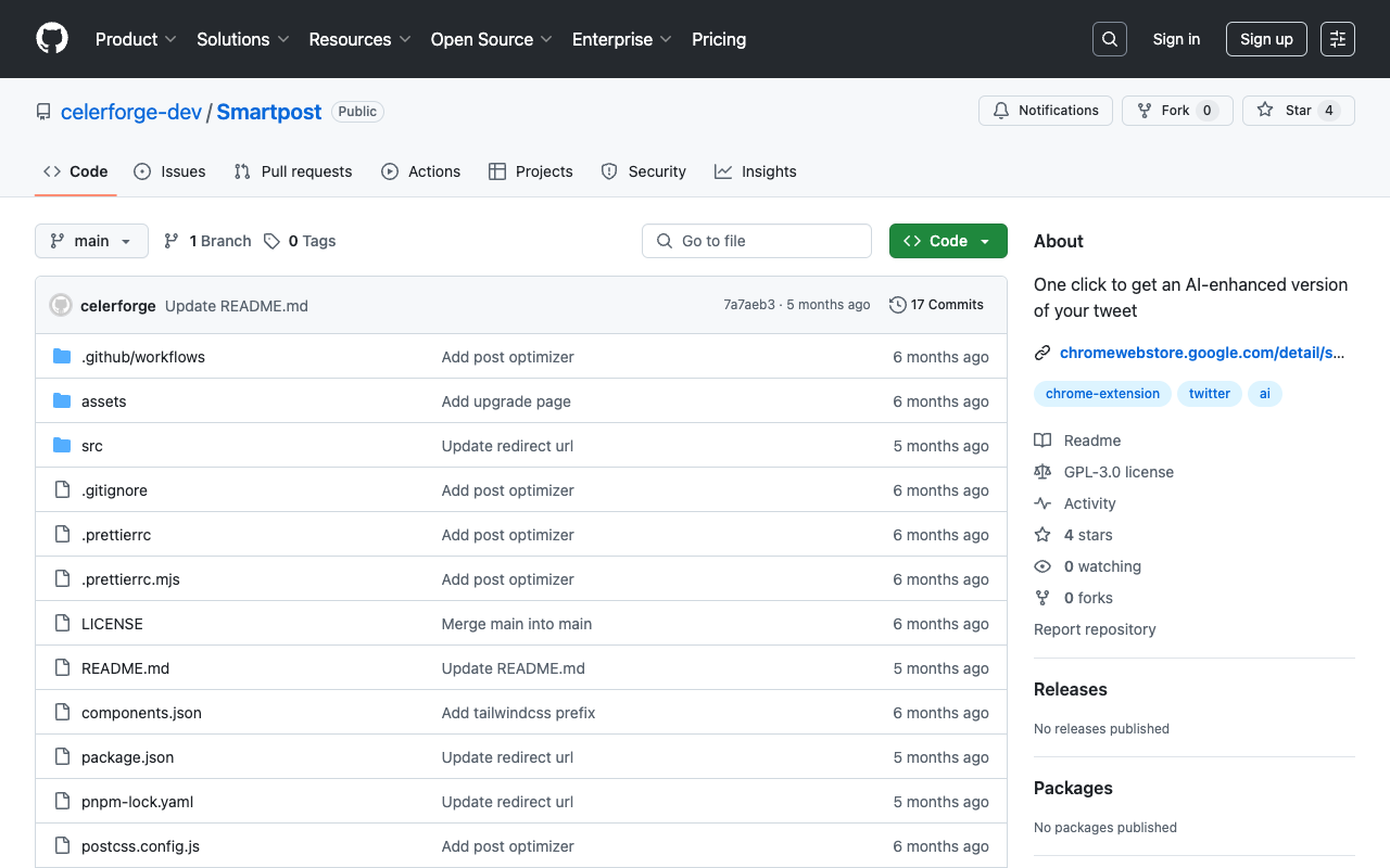 Smartpost - Enhance Your Tweets with AI in One Click AI Twitter