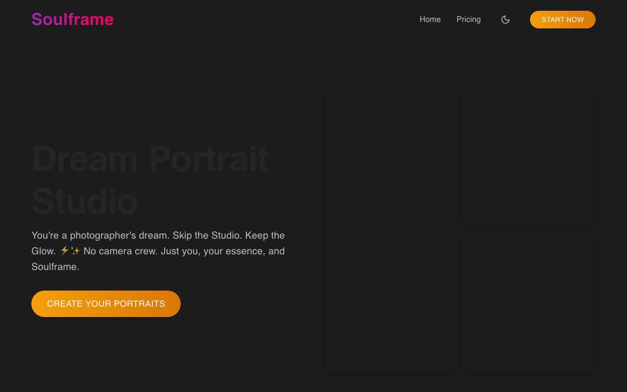 Soulframe - Create Dream Portraits with AI AI art portraiture