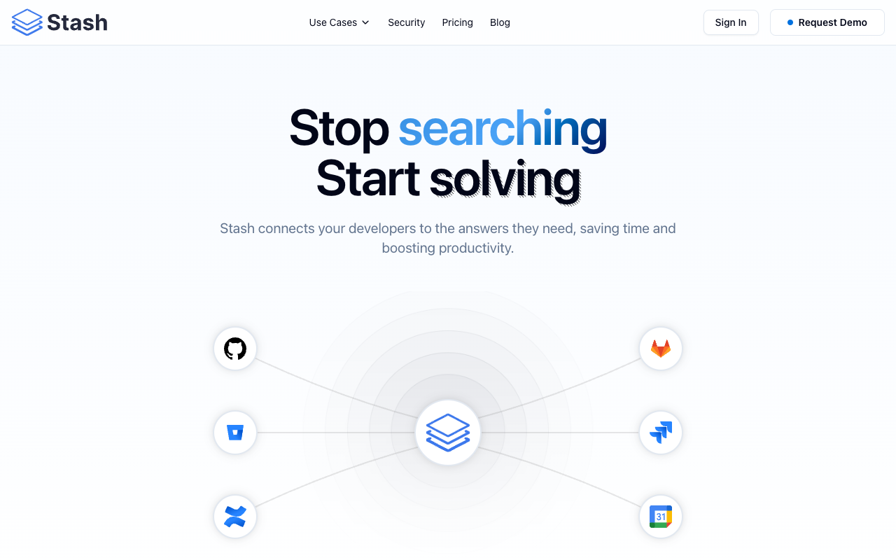 Stash - A tool that provides context from your codebase, issues, and documentation development productivity issue-resolution