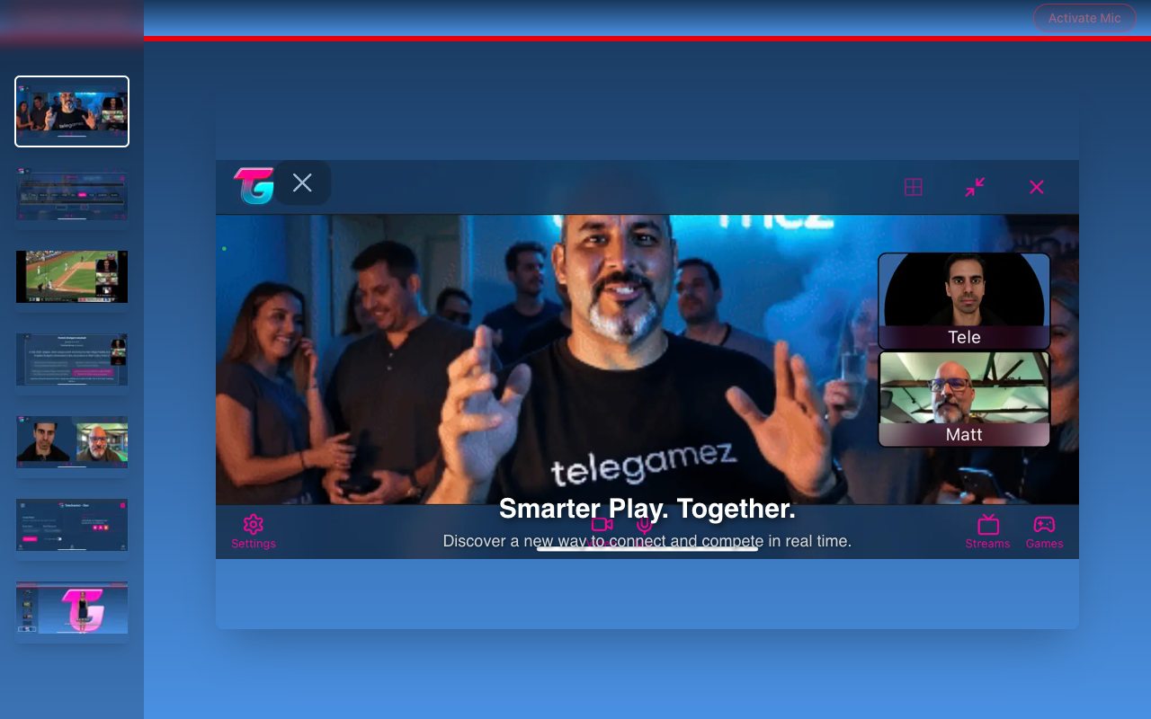 Telegamez - Transforming Voice and Video Calls into Engaging Multiplayer Game Nights multimodal AI multiplayer