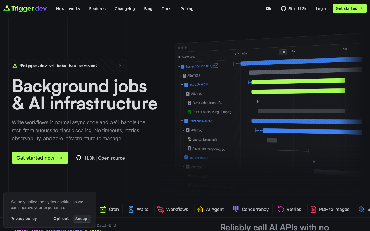 Trigger.dev Realtime AI - Live updates in your app made easy Realtime AI Integration