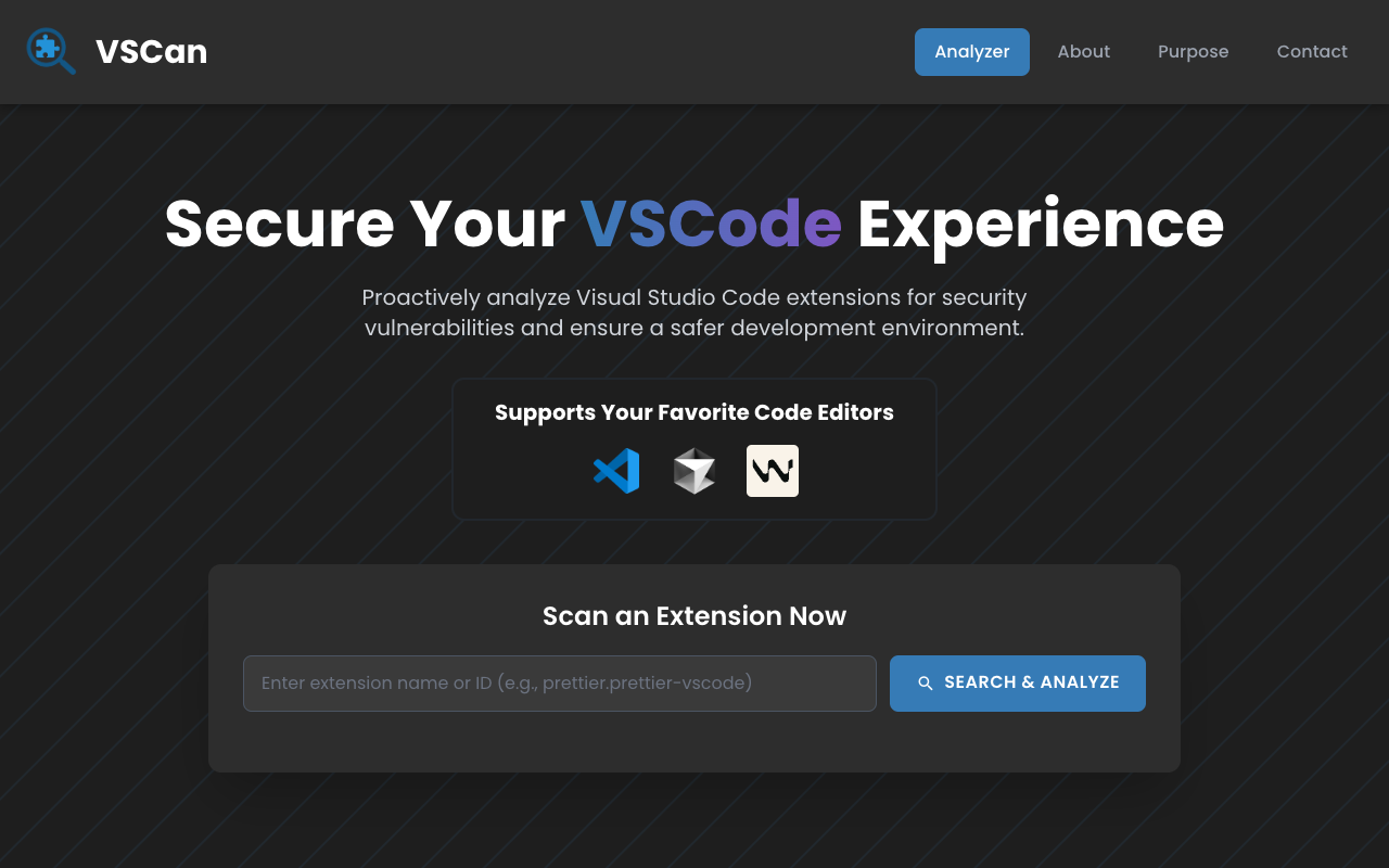 VSCan - Detect Malicious VSCode Extensions with AI security VSCode AI