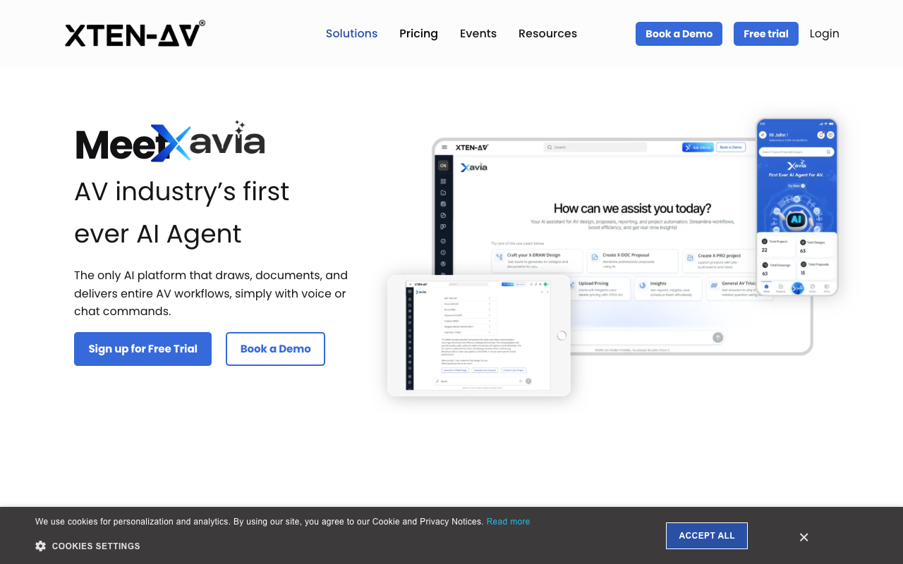 XAVIA - The Only AI Agent for AV Designs, Proposals & Projects AV AI automation