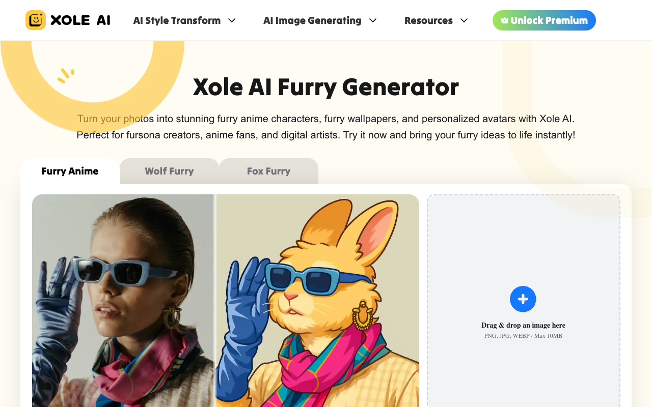 一键生成专属兽设！Xole AI兽人生成器：零基础打造你的梦幻兽人形象